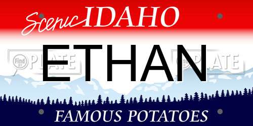 ETHAN Idaho License Plate