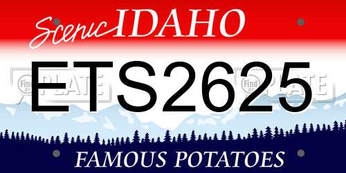 ETS2625 Idaho License Plate