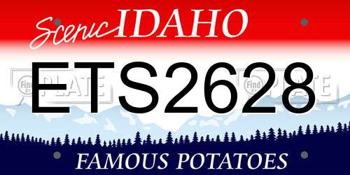ETS2628 Idaho License Plate