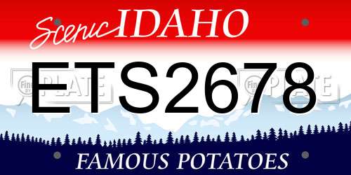 ETS2678 Idaho License Plate