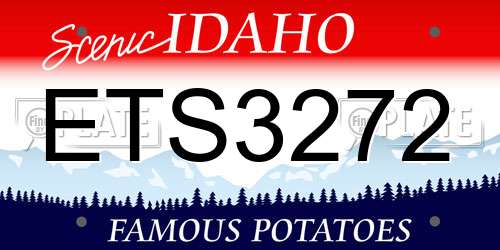 ETS3272 Idaho License Plate