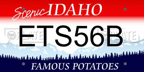 ETS56B Idaho License Plate