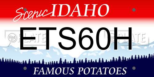 ETS60H Idaho License Plate