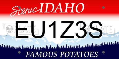 EU1Z3S Idaho License Plate
