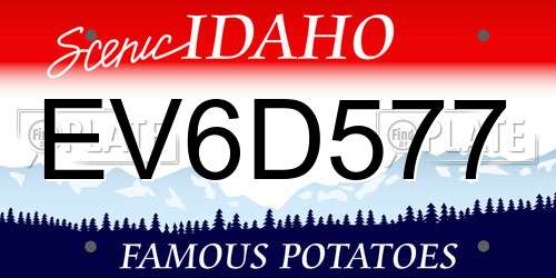 EV6D577 Idaho License Plate