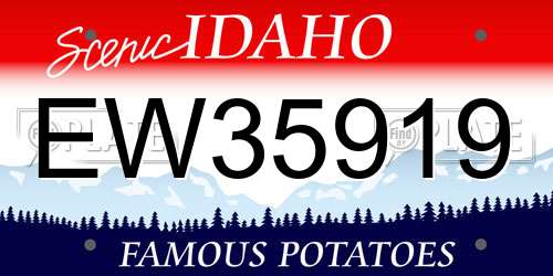 EW35919 Idaho License Plate