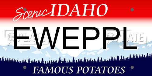 EWEPPL Idaho License Plate