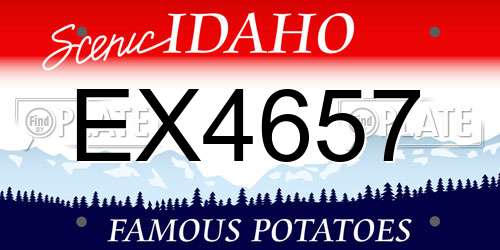 EX4657 Idaho License Plate