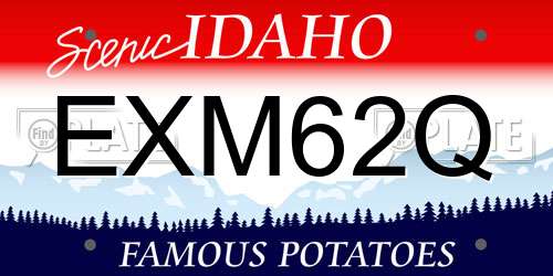 EXM62Q Idaho License Plate