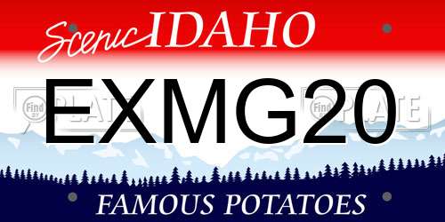 EXMG20 Idaho License Plate