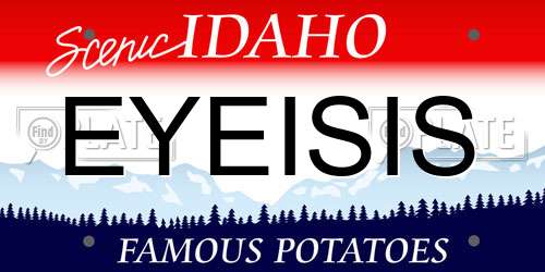EYEISIS Idaho License Plate
