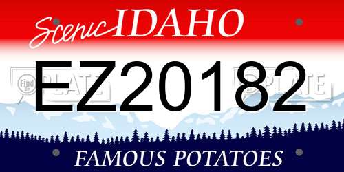 EZ20182 Idaho License Plate