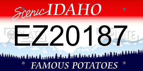 EZ20187 Idaho License Plate