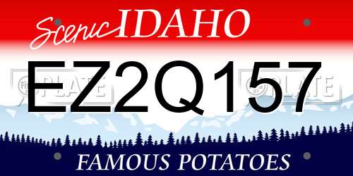 EZ2Q157 Idaho License Plate
