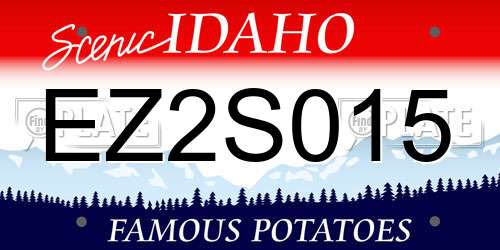 EZ2S015 Idaho License Plate