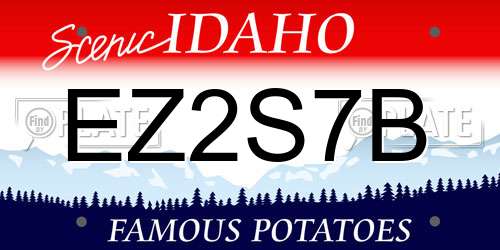 EZ2S7B Idaho License Plate