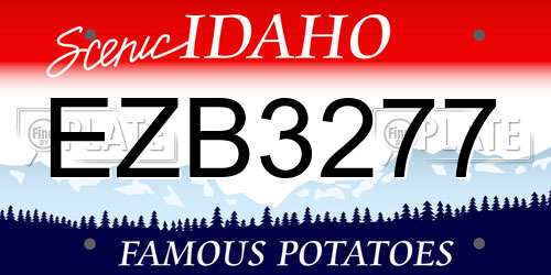 EZB3277 Idaho License Plate