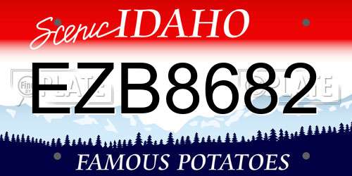 EZB8682 Idaho License Plate