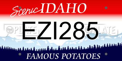 EZI285 Idaho License Plate