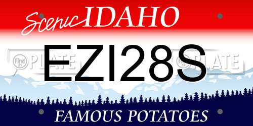 EZI28S Idaho License Plate