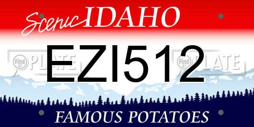 EZI512 Idaho License Plate