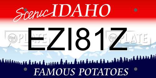 EZI81Z Idaho License Plate