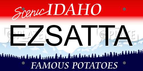 EZSATTA Idaho License Plate