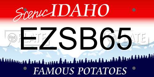 EZSB65 Idaho License Plate