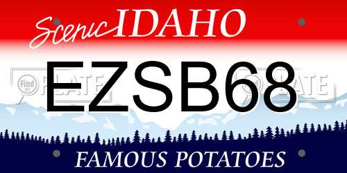 EZSB68 Idaho License Plate