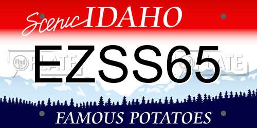 EZSS65 Idaho License Plate