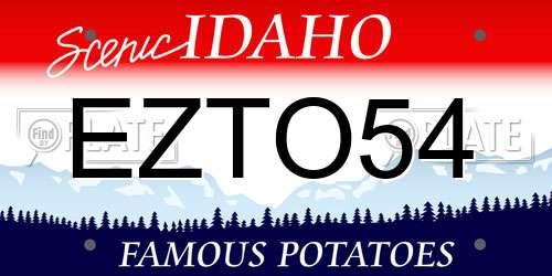 EZTO54 Idaho License Plate