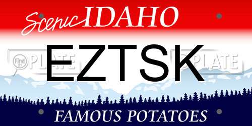 EZTSK Idaho License Plate
