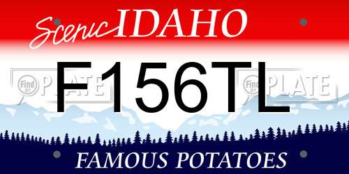 F156TL Idaho License Plate