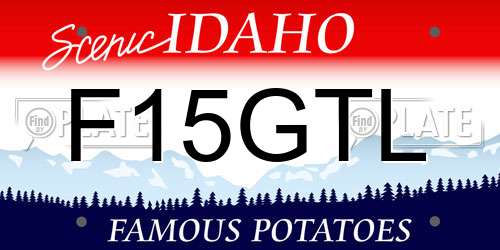 F15GTL Idaho License Plate