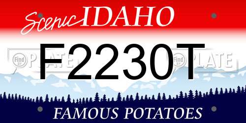 F2230T Idaho License Plate