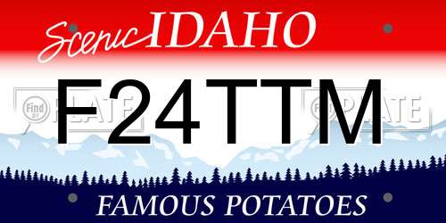 F24TTM Idaho License Plate