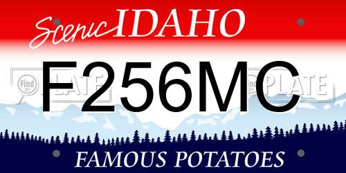 F256MC Idaho License Plate