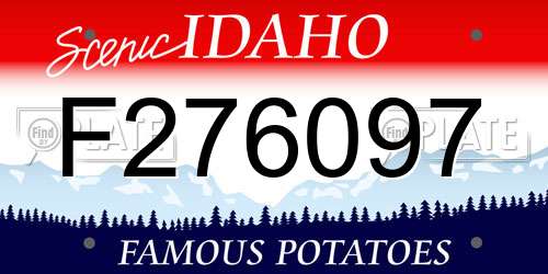 F276097 Idaho License Plate
