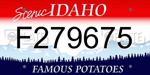 F279675 Idaho License Plate