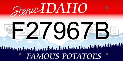 F27967B Idaho License Plate
