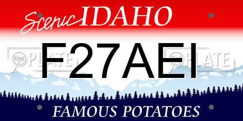 F27AEI Idaho License Plate