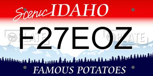 F27EOZ Idaho License Plate