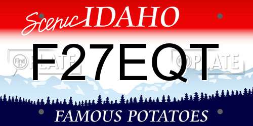 F27EQT Idaho License Plate