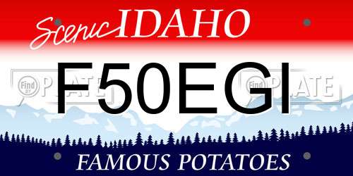 F50EGI Idaho License Plate