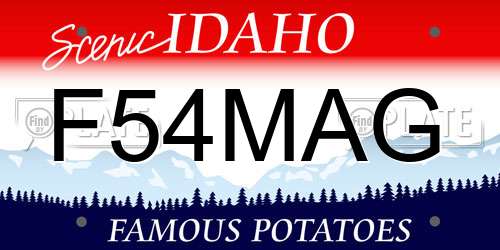 F54MAG Idaho License Plate