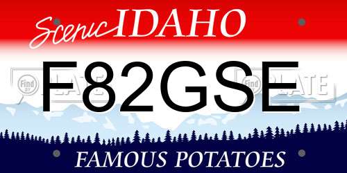 F82GSE Idaho License Plate