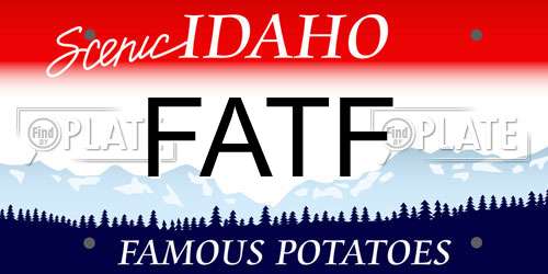 FATF Idaho License Plate
