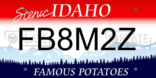 FB8M2Z Idaho License Plate