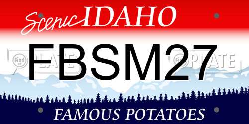 FBSM27 Idaho License Plate