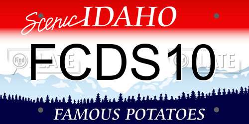 FCDS10 Idaho License Plate